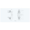 125A - SUNTREE SNH00 gPV 1P 1000V DC Fuse Base/Holder  Fuse Link PV